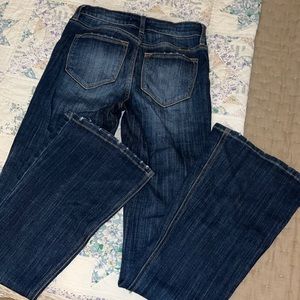 KANCAN flare dark wash jeans